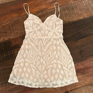 Superdown Embellished Sequins Sparkly Mini Dress